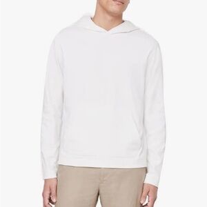 VINCE $195 Pull Over White 100% Cotton Hoodie Mens Size XXL New